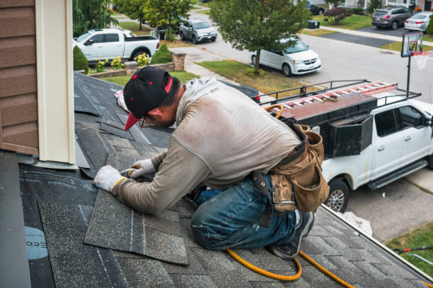 Professional Roofing technician working in Weyers Cave, VA